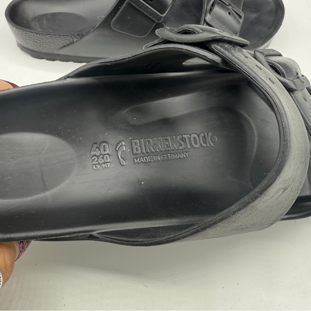Birkenstock Black Eva Arizona Slide on Sandals - Picture 7 of 7